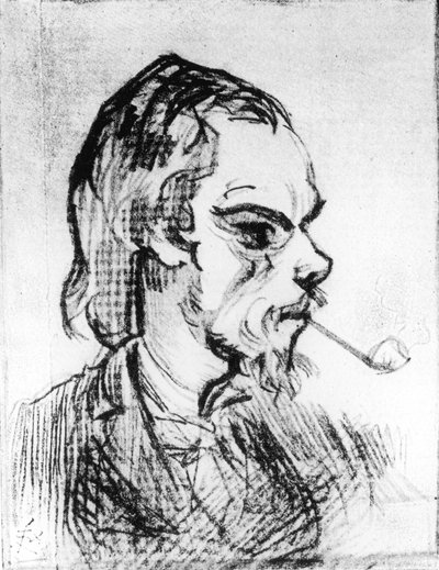 Portrait of Paul Verlaine Aged 25, 1869 by Felix Regamey